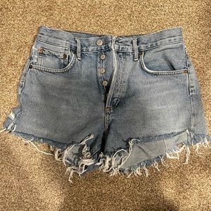 Agoldie Parker cut off shorts riptide